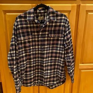 JACHS New York Brawny Checkered Cotton Flannel Shirt Men’s Large